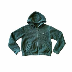 Abercrombie & Fitch Green Sherpa Fleece Zip Hoodie - Size XS